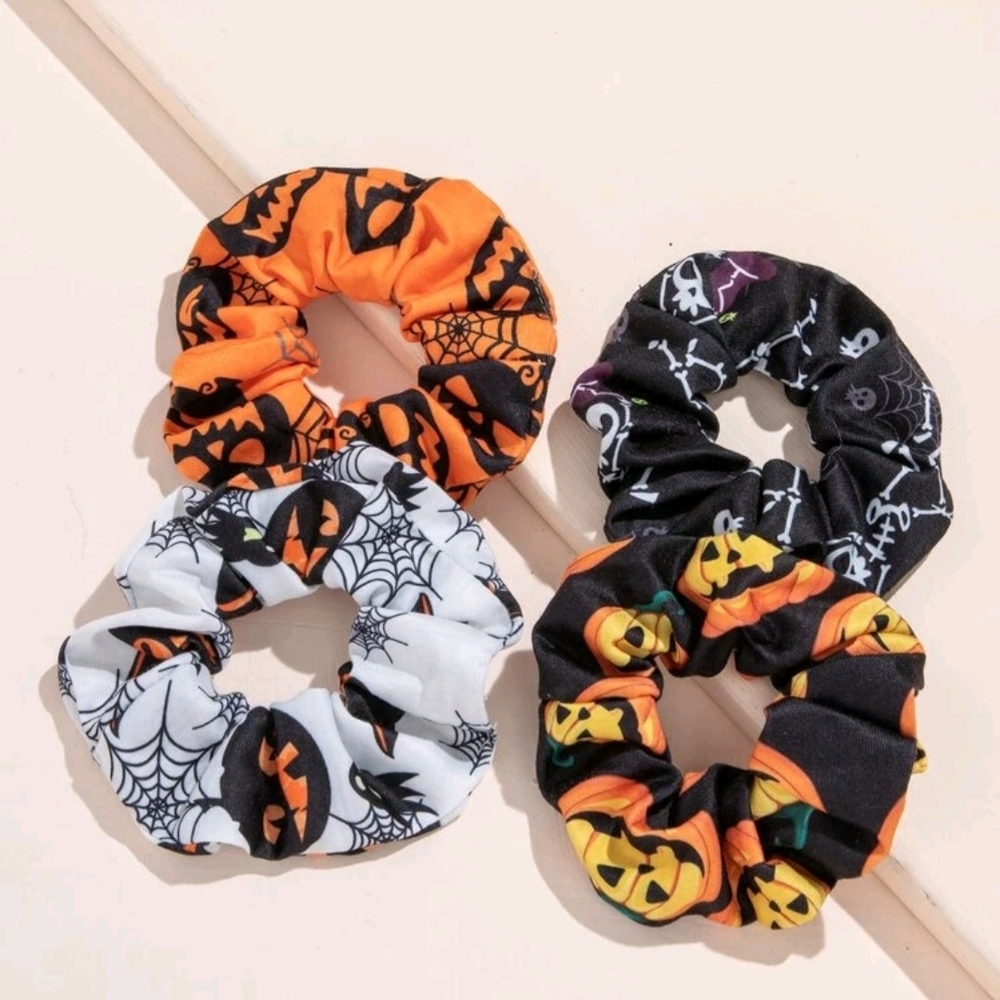 Halloween‎ Themed Scrunchies Set